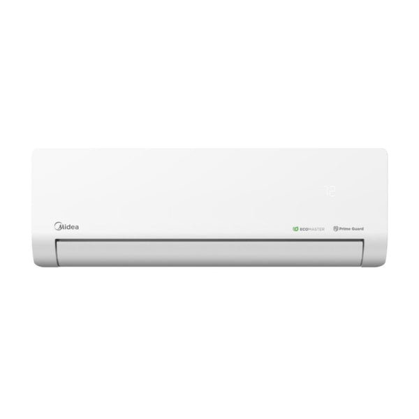 Minisplit Midea EcoMaster Inverter Wi-Fi - unidad interior (evaporador) de frente sobre fondo blanco