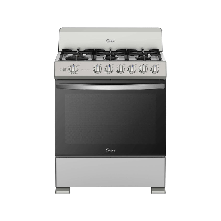 Estufa de piso con copete 30 MASTER COOK Pro Silver - Cubierta Aceo Inoxidable - vista principal