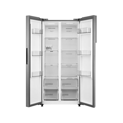 Refrigerador Automático Side By Side Inverter Quattro Bru Steel 17 Pies Cúbicos con Wifi