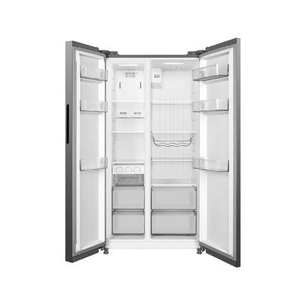 Refrigerador Automático Side By Side Inverter Quattro Bru Steel 20 Pies Cúbicos con Wifi