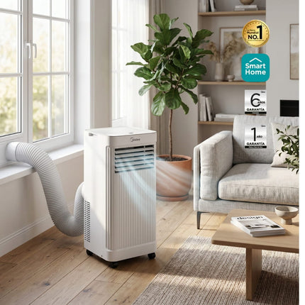 Aire Acondicionado Portátil (1 ton, 110V, Solo Frío)