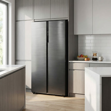 Refrigerador Automático Side By Side Inverter Quattro Bru Steel 17 Pies Cúbicos con Wifi