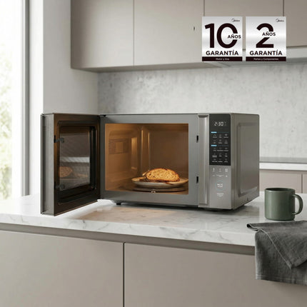 Horno de Microondas TasteExpress 1.1 pies cúbicos (30L) Gris Puerta Espejo