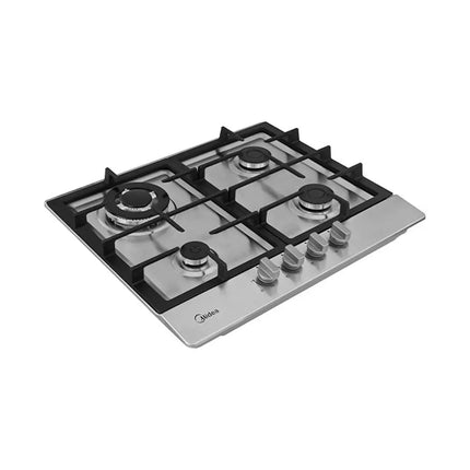 Parrilla Empotrable a Gas 24" Cristal Templado Triple Flama Acero Inoxidable