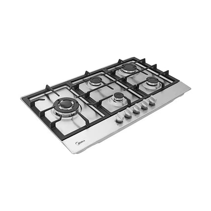 Parrilla Empotrable a Gas 30" Cristal Templado Triple Flama Acero Inoxidable