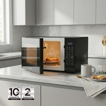Horno de Microondas SmartECO 1.4 pies cúbicos (40L) Negro Puerta Espejo