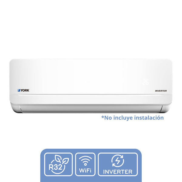 Minisplit York R32 Inverter Wi-Fi - unidad interior evaporador frontal (no incluye instalación)