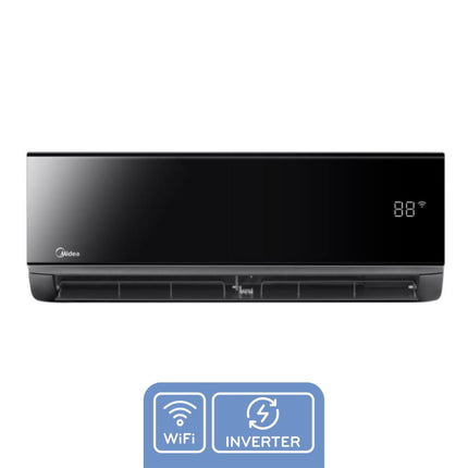 Minisplit Midea Black Inverter Xtreme Wi-Fi (Opciones 1-2 Ton)
