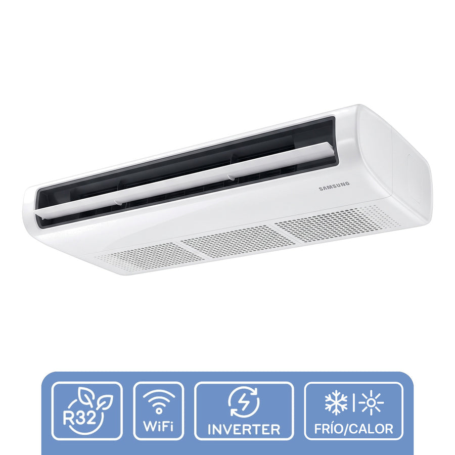 Piso Techo Samsung Inverter 3 toneladas R32 frío y calor, unidad interior tipo techo